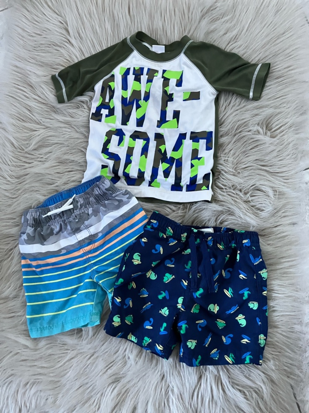 BABY BOY Swimming Top and bottoms | Bundle of Three | 18-24 Months